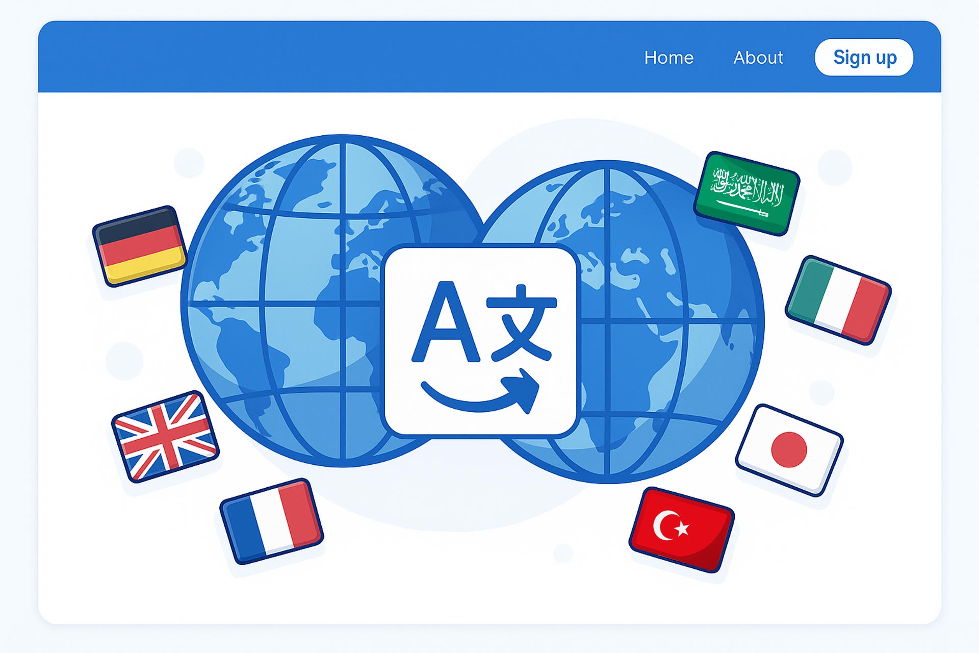 إنشاء موقع متعدد اللغات