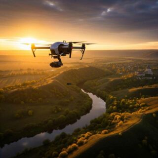 cinematic aerial shots