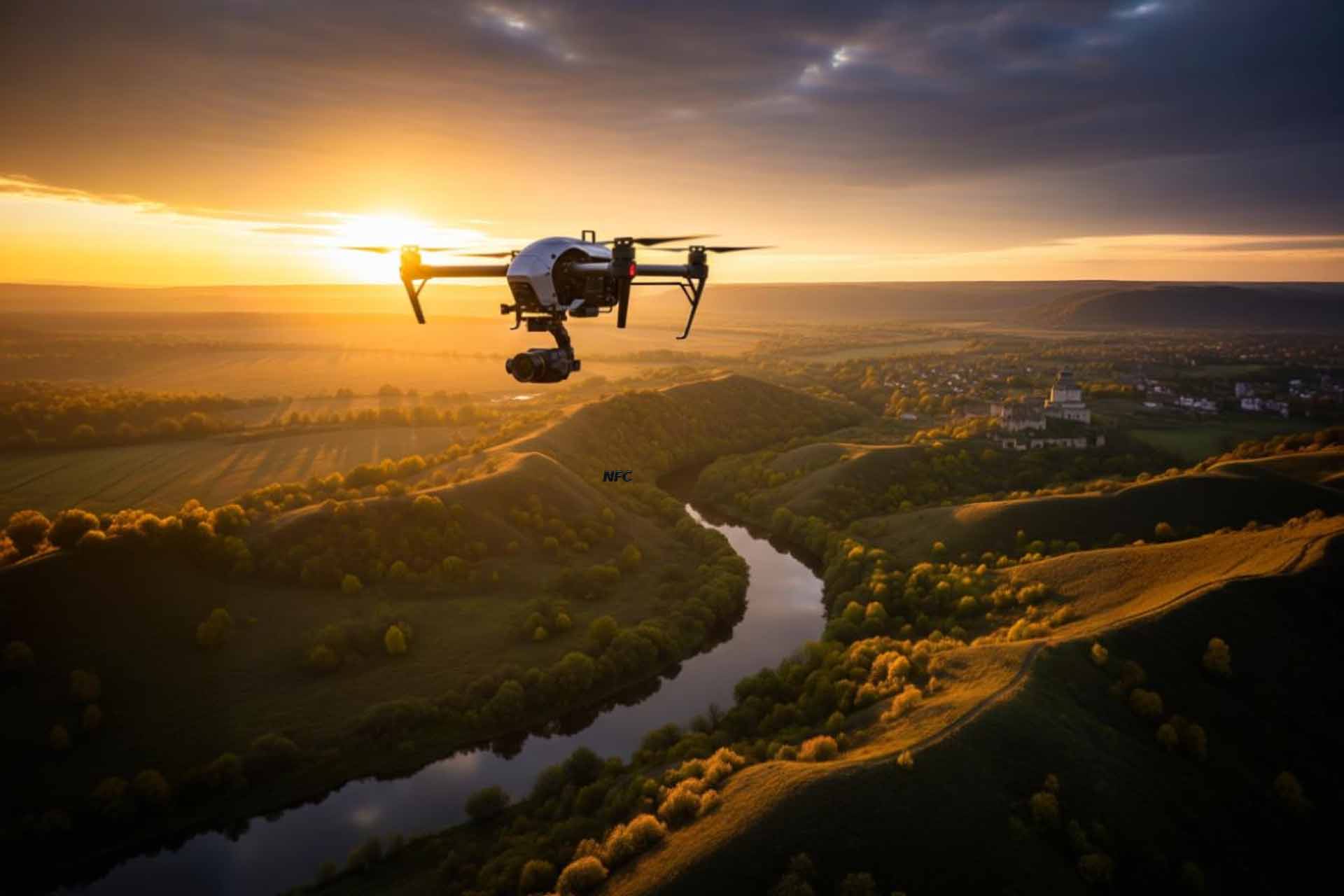 cinematic aerial shots